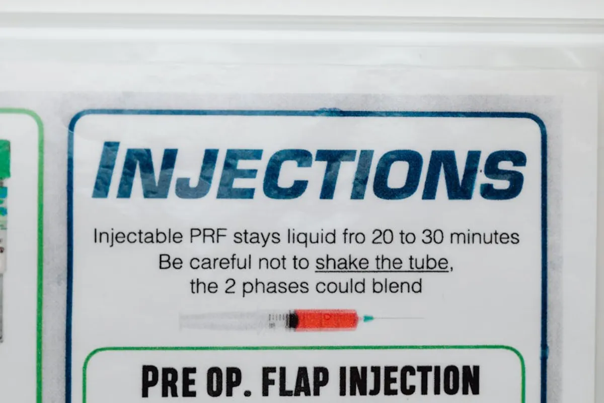 Healthcare provider reviewing contraindications before treatment